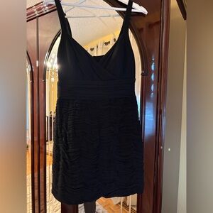 Guess by Marciano Black Ruched Mini Dress